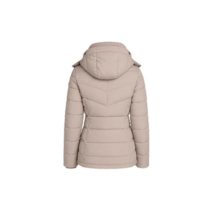 Calvin Klein Hooded Puffer Jacket in Baige