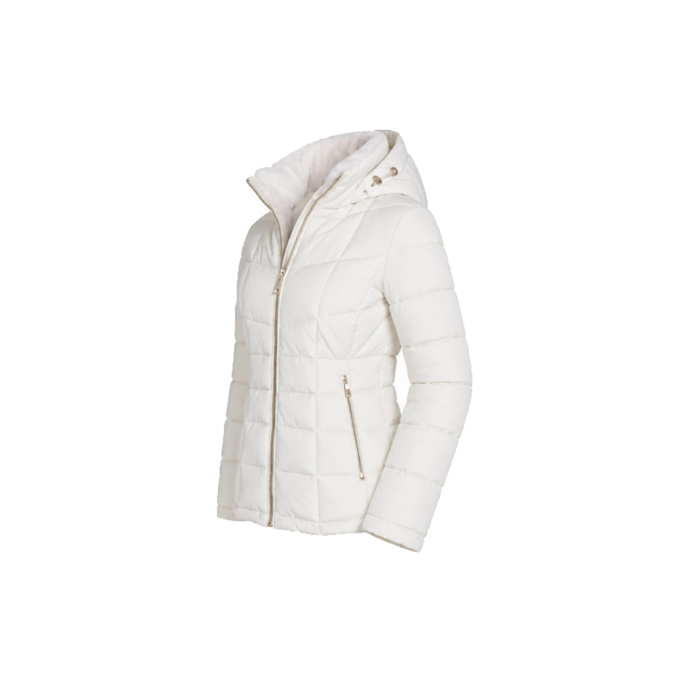 Calvin Klein Hooded Puffer Jacket in White