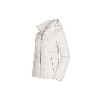 Calvin Klein Hooded Puffer Jacket in White