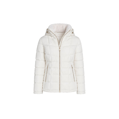 Calvin Klein Hooded Puffer Jacket in White