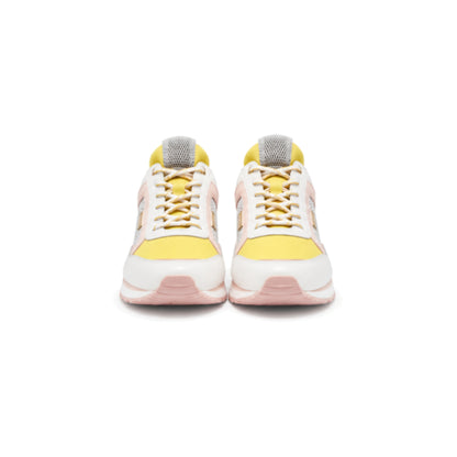 Michael Kors Lace-Up Sneaker In Yellow/Pink/White
