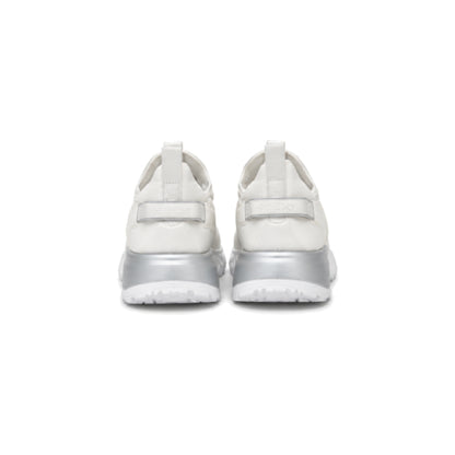 DKNY Kari Women's Slip-On Sneaker In White & Silver