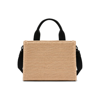 DKNY Hadlee Medium Woven Tote in Beige