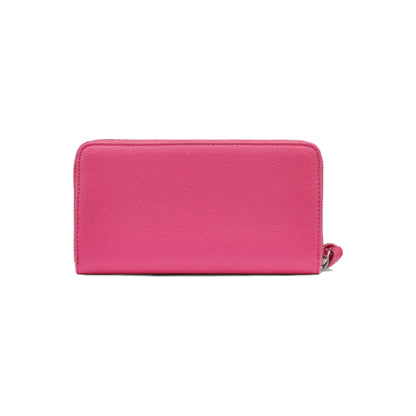 DKNY Paula Large Zip Around Wallet with Wristlet in Pink