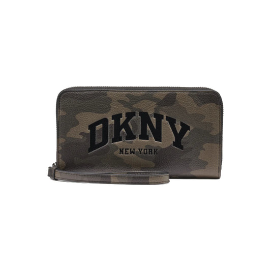DKNY Paula Large Zip Around Wallet with Wristlet in Camouflage