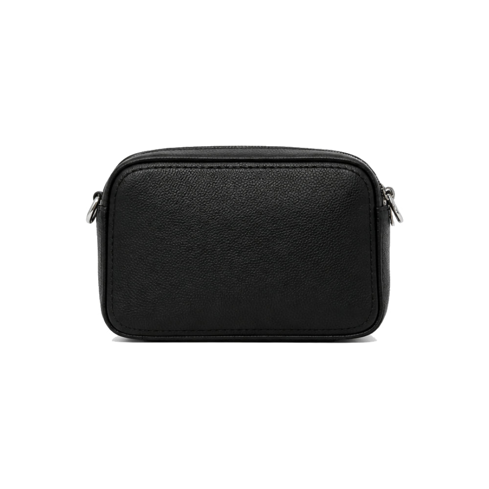 DKNY Nessa Camera Bag with Logo Jacquard Strap In Black
