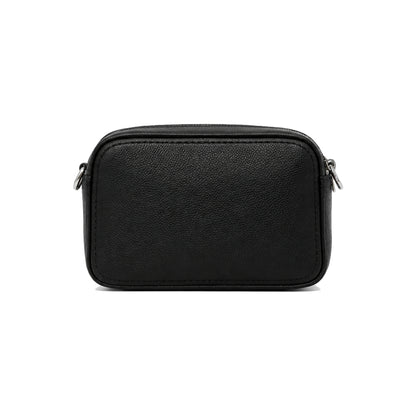 DKNY Nessa Camera Bag with Logo Jacquard Strap In Black