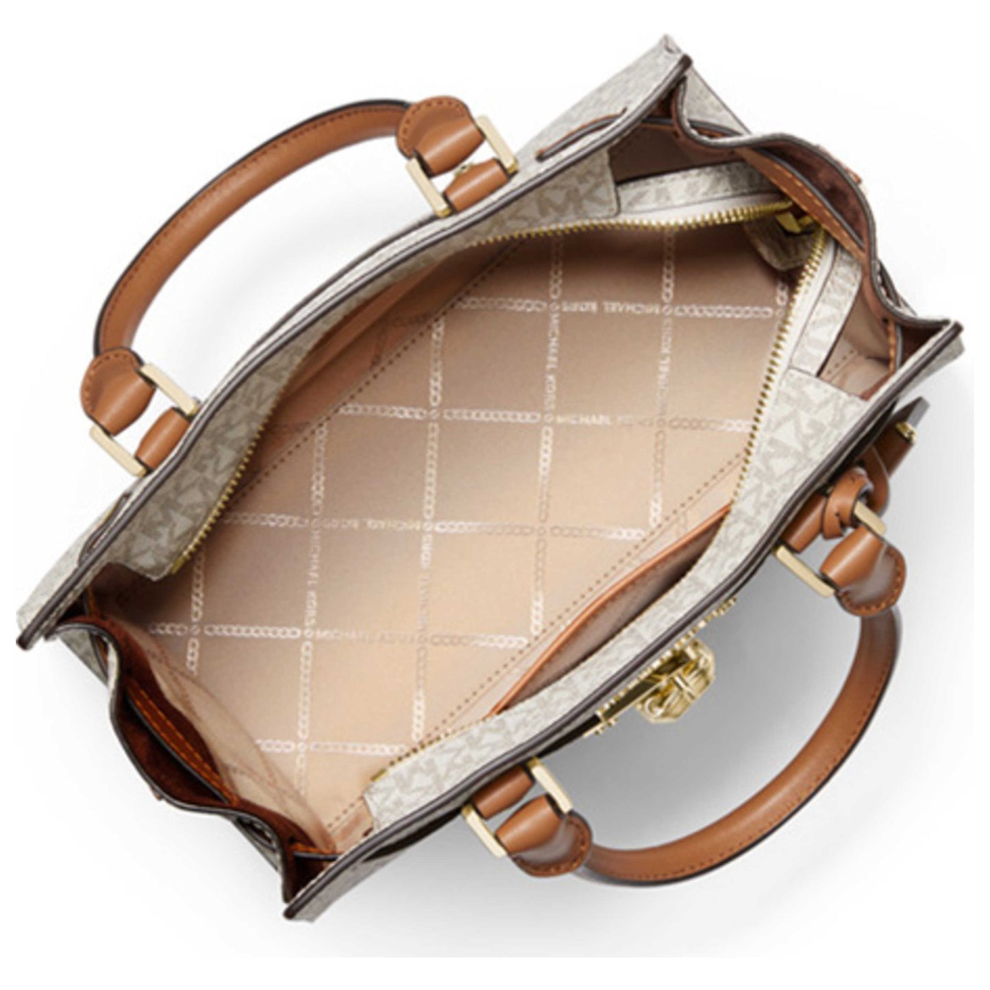 MICHAEL MICHAEL KORS
Nouveau Hamilton Small Logo and Leather Satchel