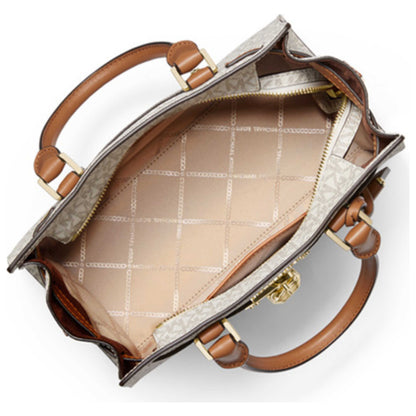 MICHAEL MICHAEL KORS
Nouveau Hamilton Small Logo and Leather Satchel
