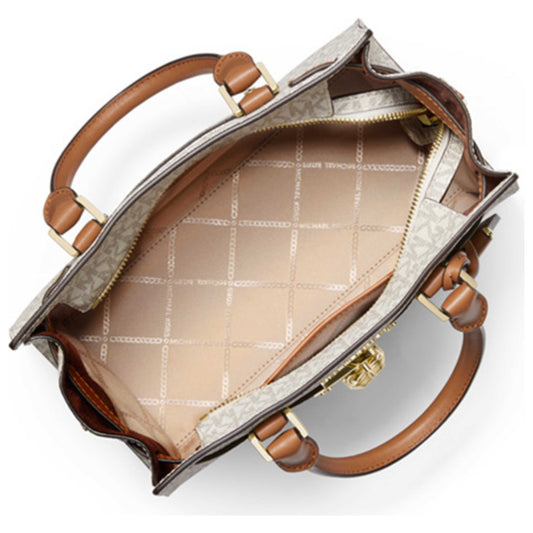 MICHAEL MICHAEL KORS
Nouveau Hamilton Small Logo and Leather Satchel