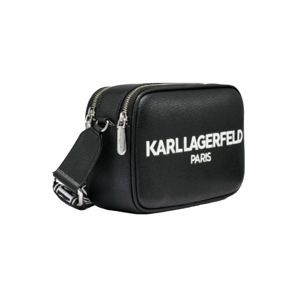 Karl Lagerfeld Paris Maybelle Camera Crossbody Bag in Black