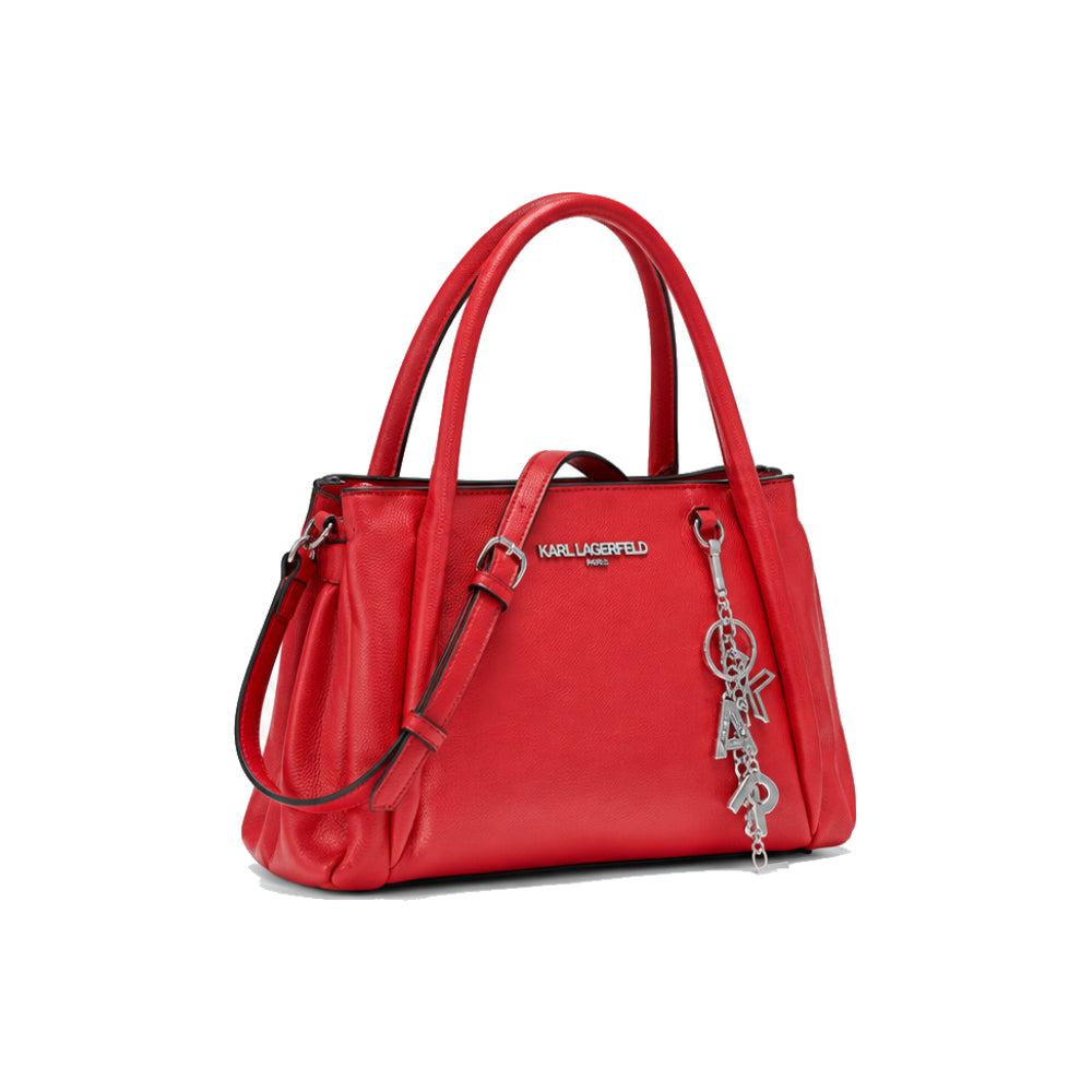 Karl Lagerfeld Paris Nouvelle Medium Satchel in Red
