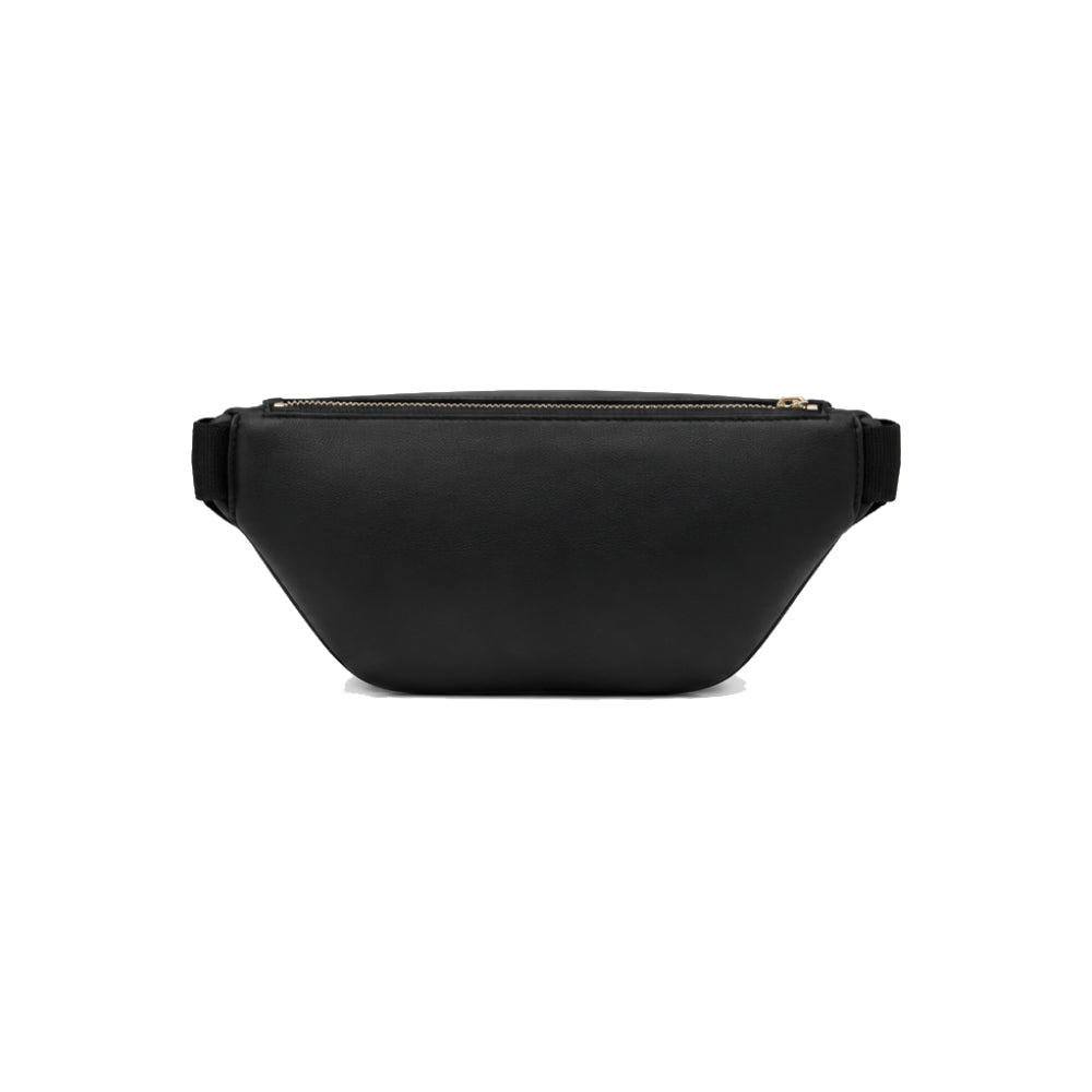Balmain Waist Bag with Gold-Tone Logo In Black