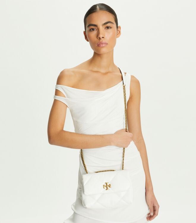TORY BURCH KIRA DIAMOND QUILT SMALL CONVERTIBLE SHOULDER BAG