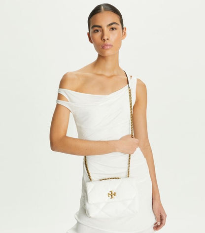 TORY BURCH KIRA DIAMOND QUILT SMALL CONVERTIBLE SHOULDER BAG