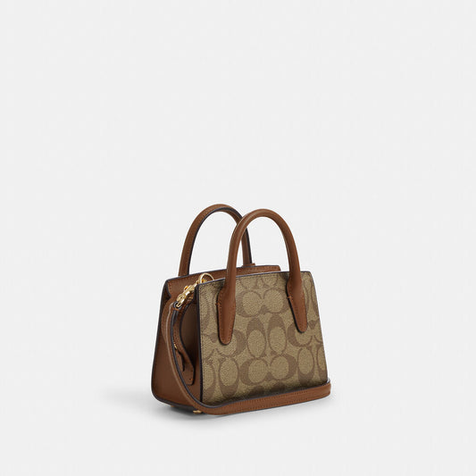 Coach Andrea Mini Carryall In Signature Canvas
