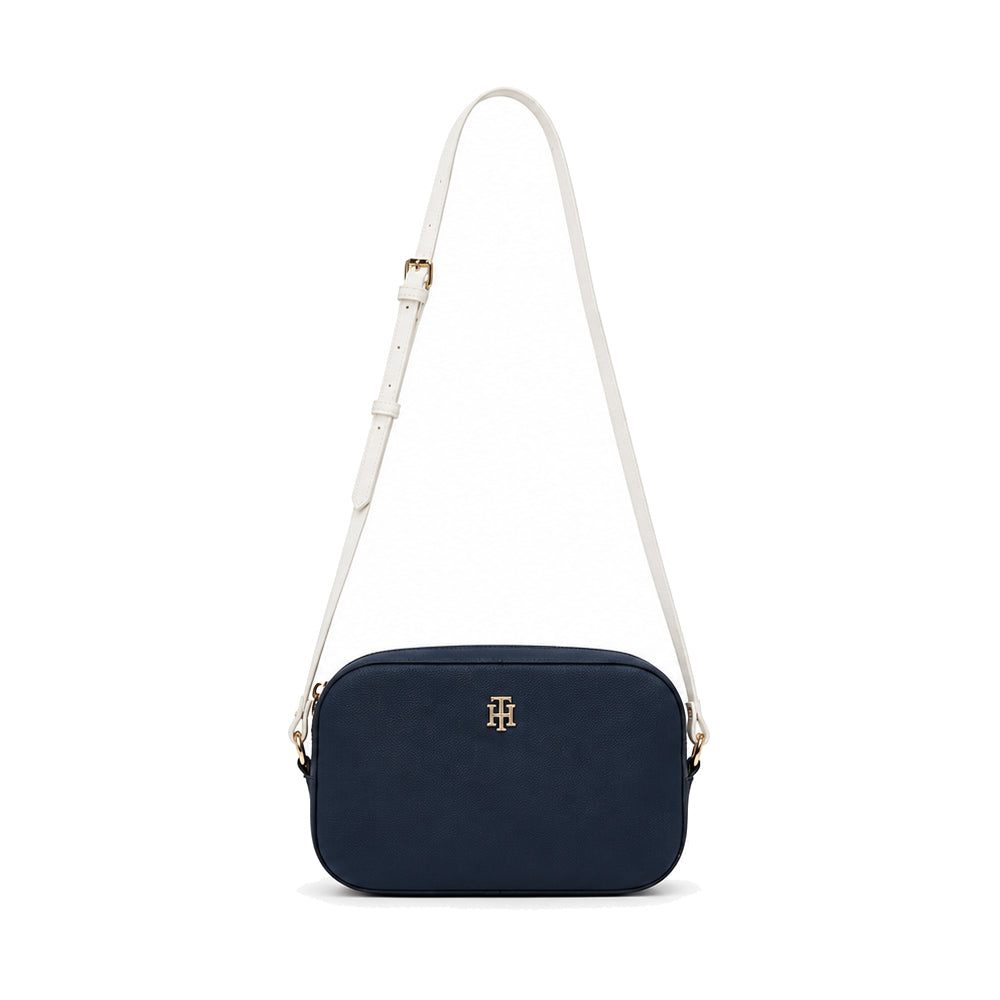 Tommy Hilfiger TH Monogram Camera Crossbody Bag In Navy