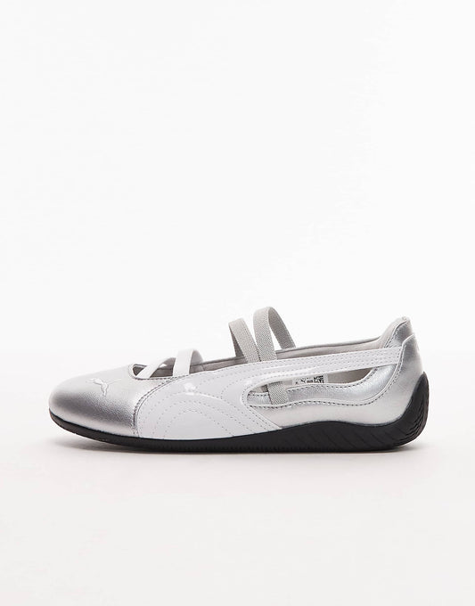 PUMA Speedcat ballet flats in silver size 38