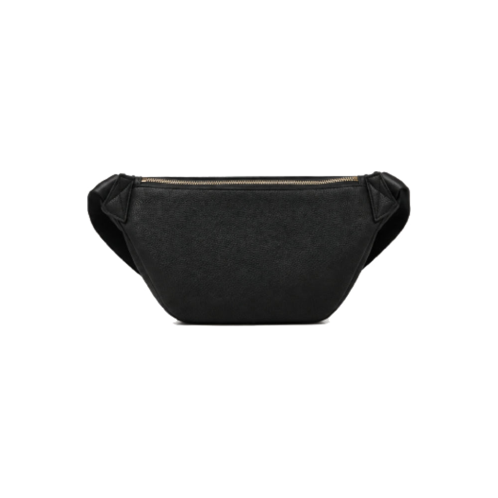 Balmain B-Logo Belt Bag with Gold-Tone Hardware In Black