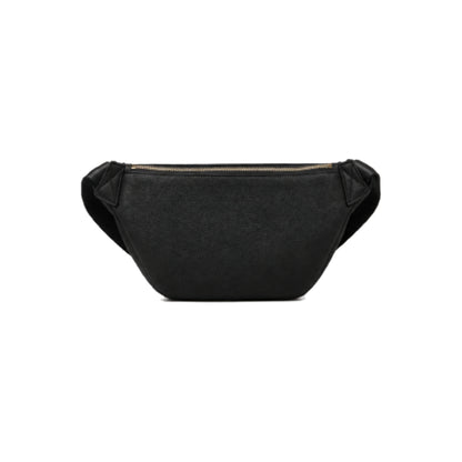Balmain B-Logo Belt Bag with Gold-Tone Hardware In Black