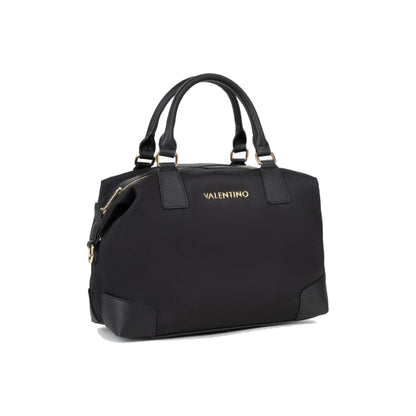 Valentino Jenny RE Satchel with Logo Shoulder Strap In Black