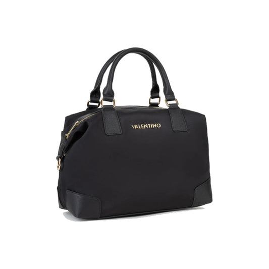 Valentino Jenny RE Satchel with Logo Shoulder Strap In Black