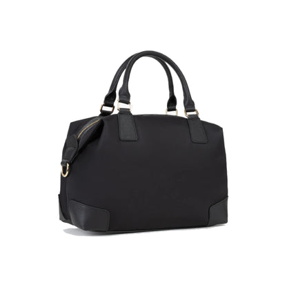 Valentino Jenny RE Satchel with Logo Shoulder Strap In Black