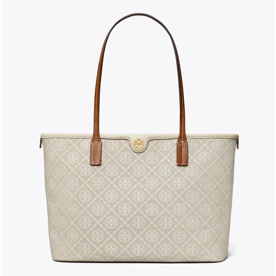 Tory Burch small T Monogram zip tote bag