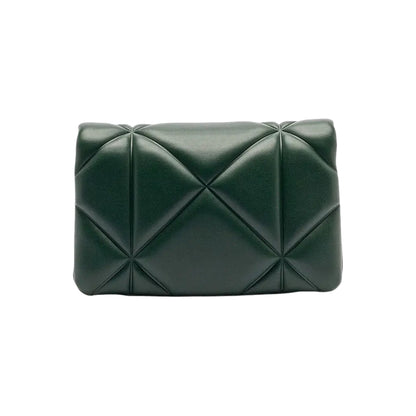 Love Moschino Smart Daily Embossed Chain Wallet In Green