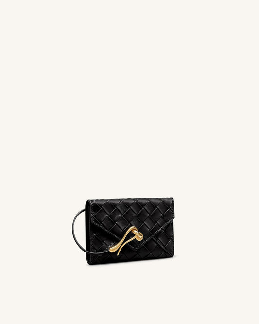 JW PEI Celeste Woven Textured Envelope Wallet