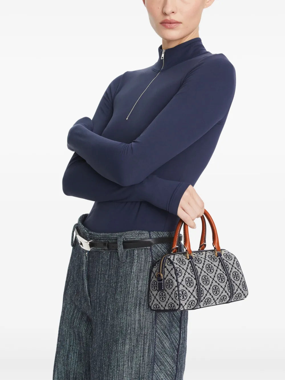 Tory Burch mini T Monogram barrel bag