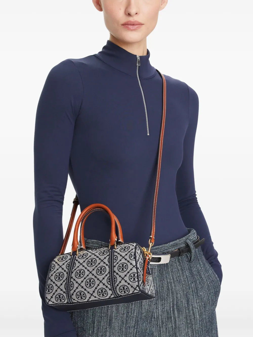 Tory Burch mini T Monogram barrel bag