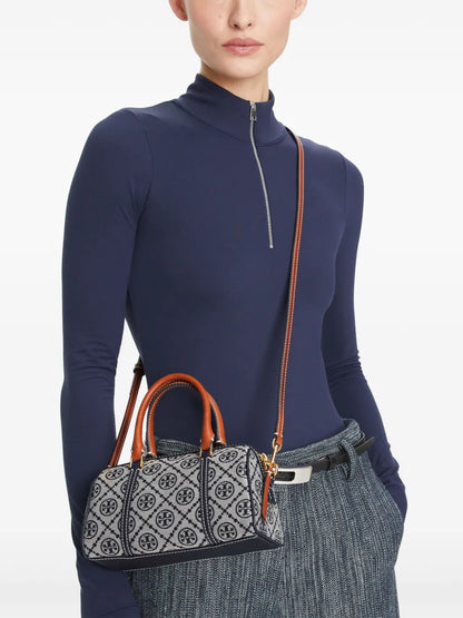 Tory Burch mini T Monogram barrel bag