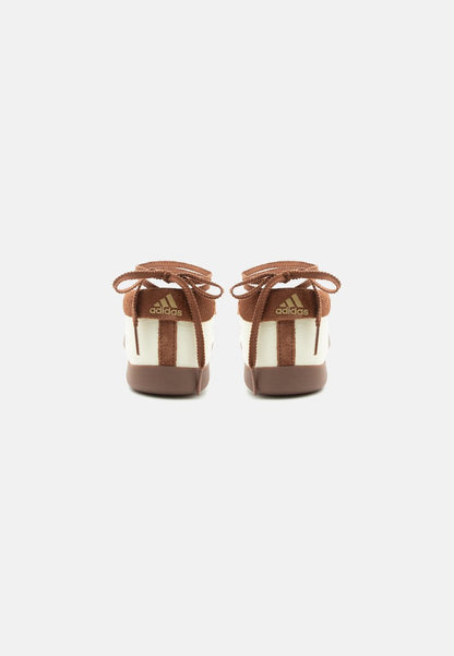 TAEKWONDO MEI BALLET W - Ankle strap ballet pumps - cream white/preloved brown/gold-coloured metallic size 39