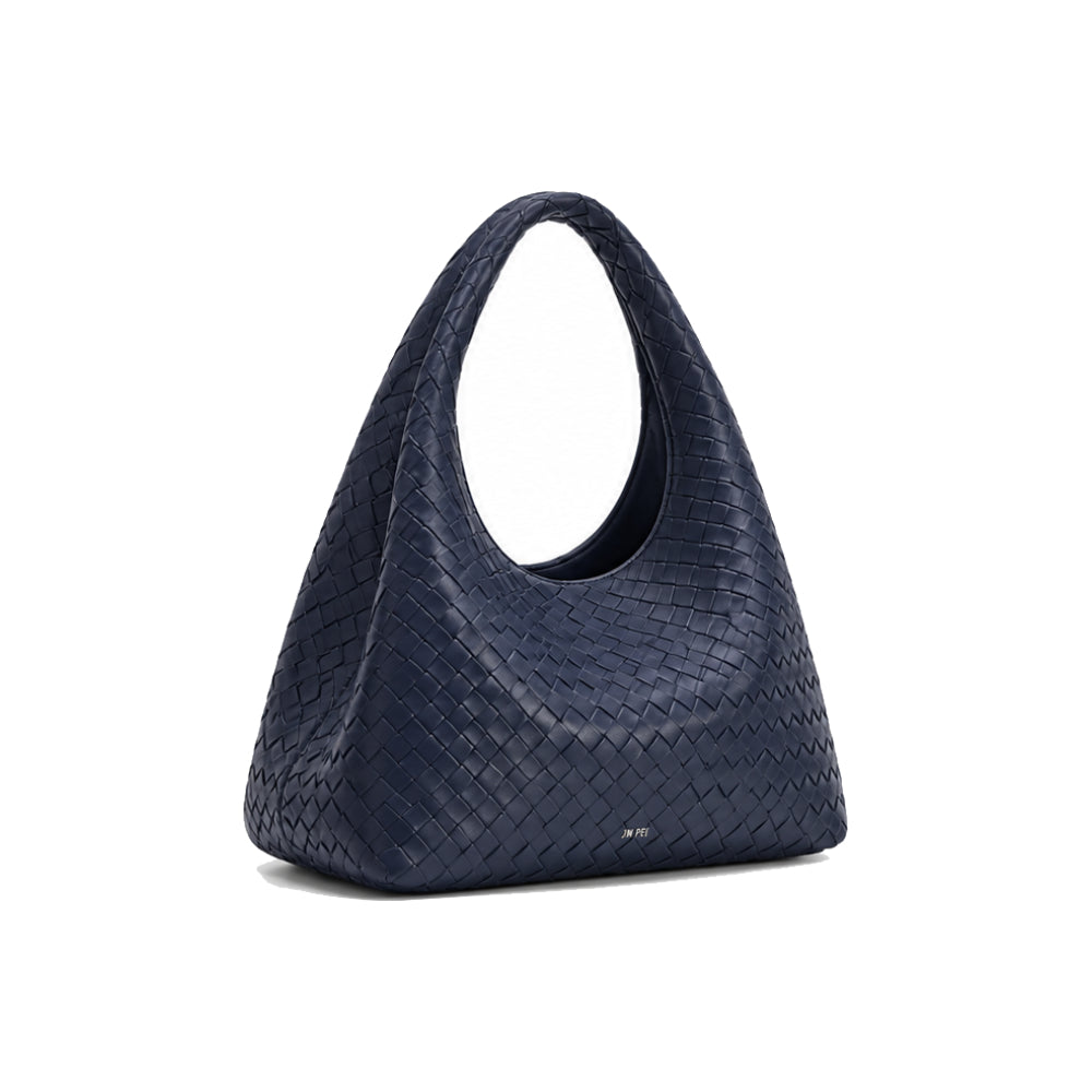 JW PEI Laura Woven Shoulder Bag In Navy