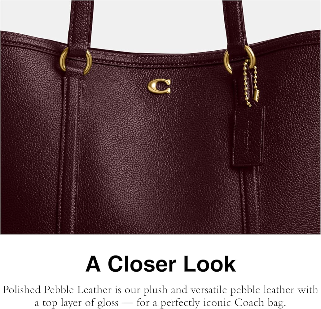 COACH Small Legacy Tote in merlot