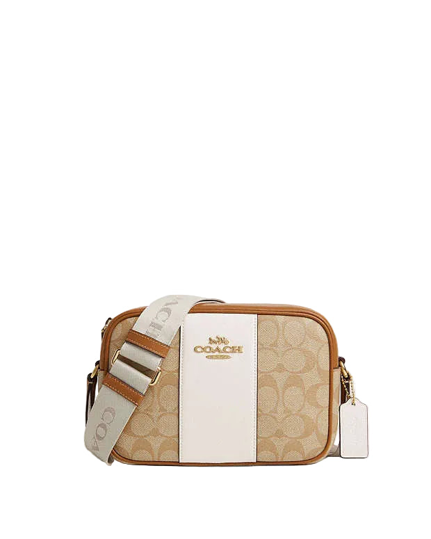 Coach Jamie Camera Coach Jamie Camera Bag In Signature Canvas With Stripe – Bend The Trend ...