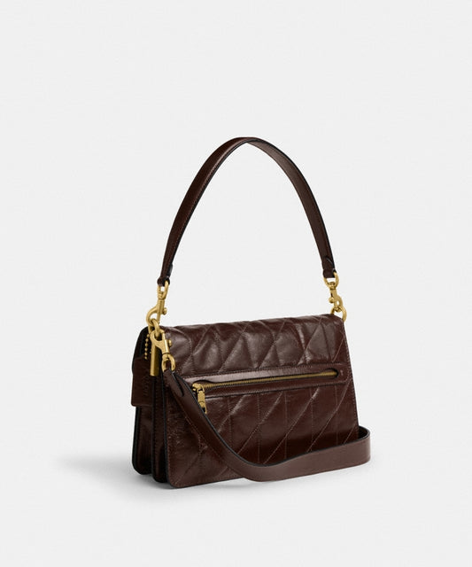 Coach Chain Tabby Shoulder Bag With Quilting in maple