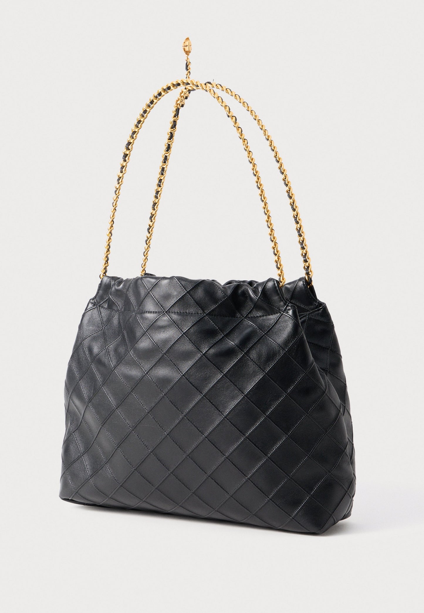 TORY BURCH FLEMING HOBO BAG - HANDBAG - BLACK