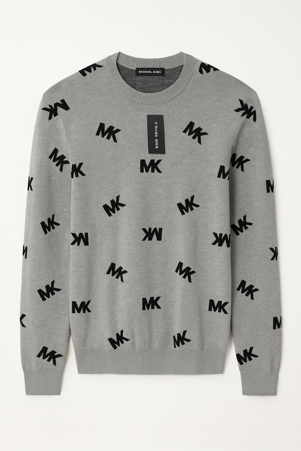 Michael Kors Men's All Over Print MK Logo sweatshirt size M