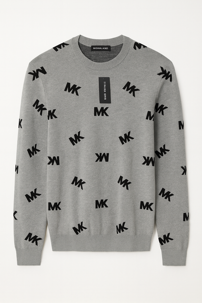 Michael Kors Men's All Over Print MK Logo sweatshirt size M