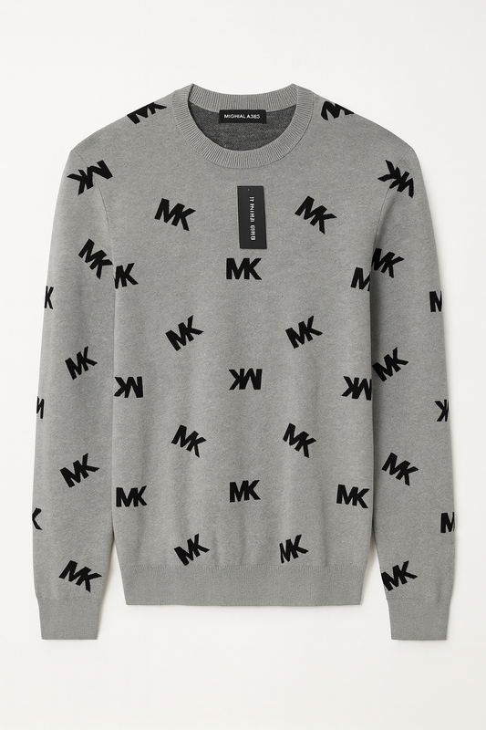 Michael Kors Men's All Over Print MK Logo sweatshirt size M