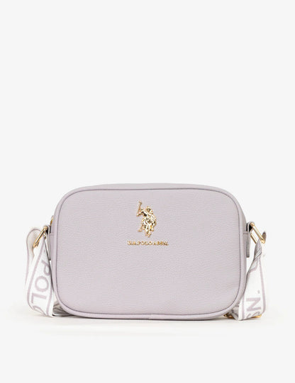 US Polo ASSN Classic Zip Crossbody Bag in lavender