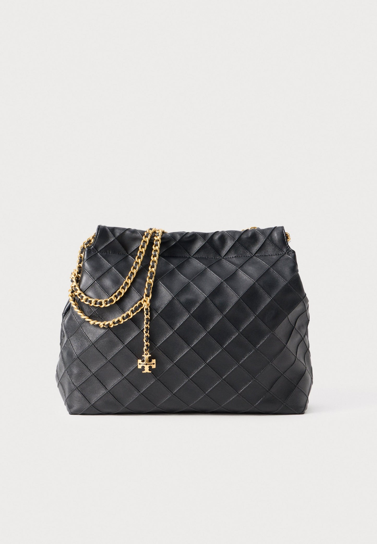 TORY BURCH FLEMING HOBO BAG - HANDBAG - BLACK