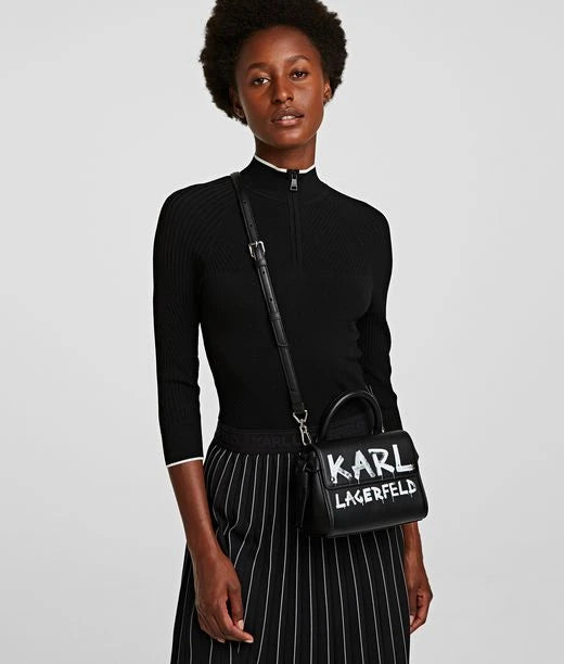 KARL LAGERFELD
K/Ikon Graffiti mini bag in black