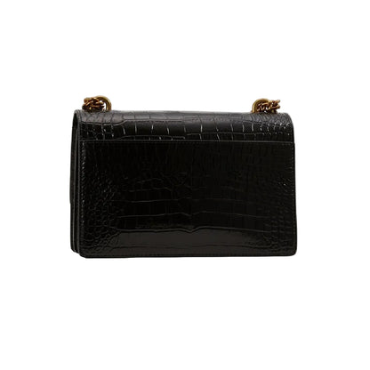 Kurt Geiger Shoreditch Crocodile Embossed Leather Crossbody Bag