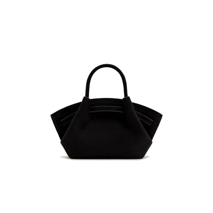 JW PEI Hana Suede Mini Tote Bag in Black