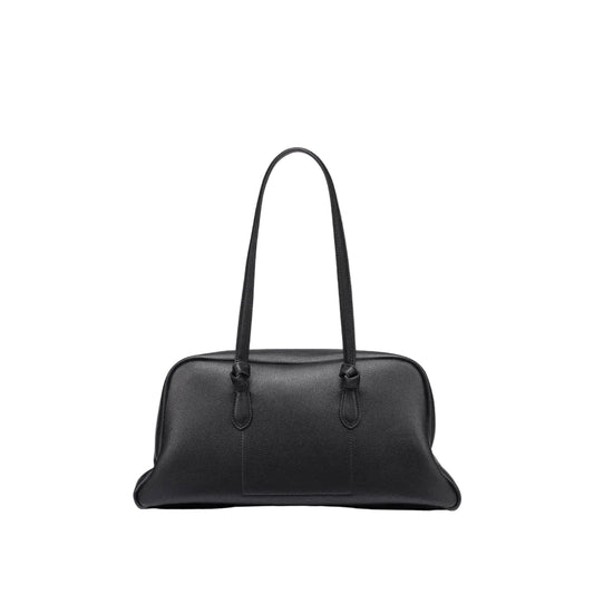 Dkny Eliza Large Shoulder Bowling Bag in Black