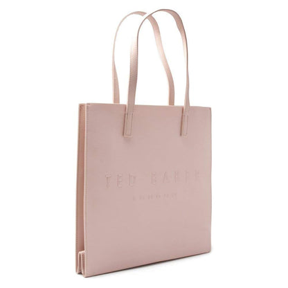 Ted Baker Crosshatch Faux Leather Icon Tote Bag in Pink