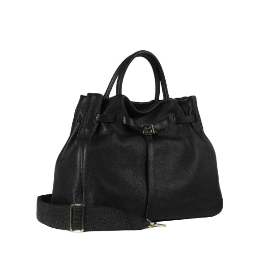 Abro Jill Handbag Large Leather Dalia Standard in Black